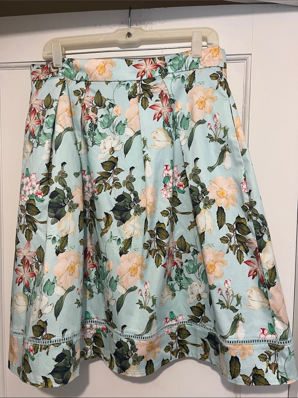 Tristan Mint Floral Circle Skirt